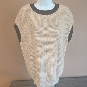 Women's Cream and Black Sweater